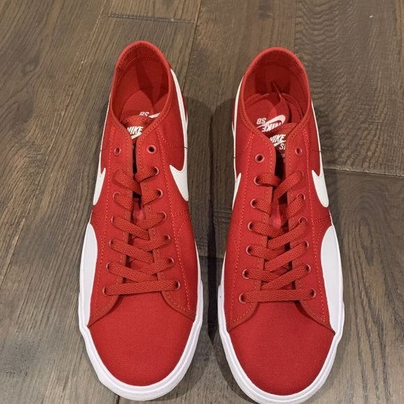 Nike SB Blazer Court Skate Shoes Men's Size 11 Gym Red/ White CV1658-600 - Picture 4 of 7